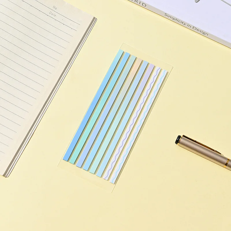 

Цветные прозрачные полоски для заметок