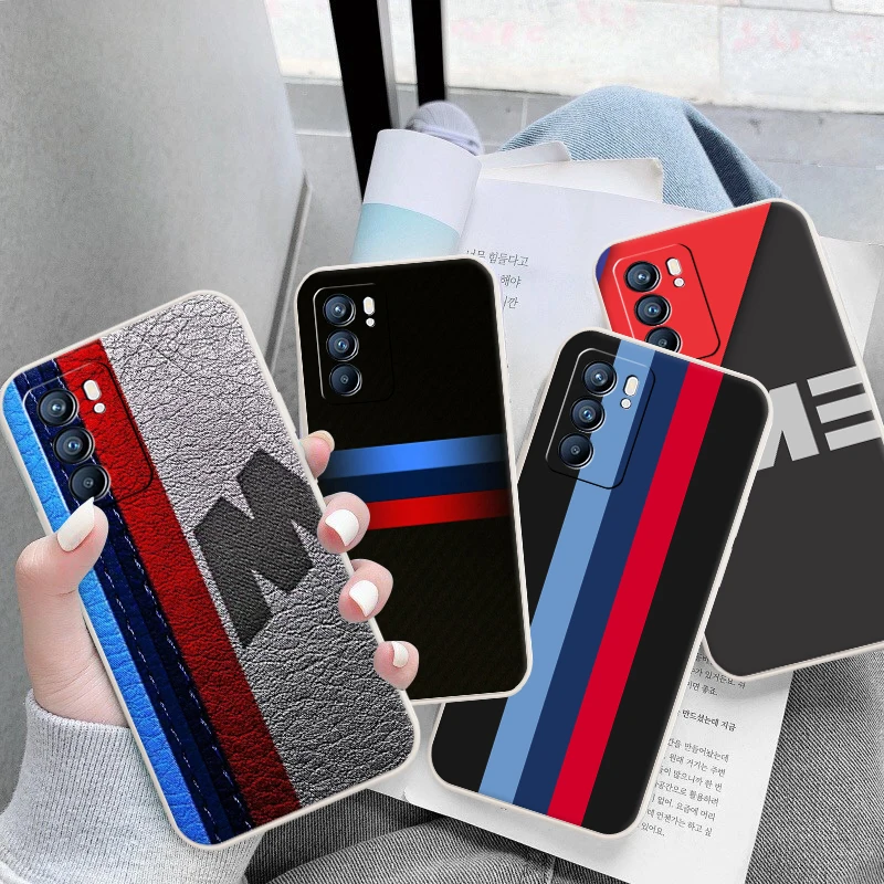 

Blue Red Sport Car Phone Case for Oppo A52 A92 A32 A55 A72 A8 A92s A93 A11 X A9 R11s R17 Reno 4 5 6 7 Pro Silicone Cover Shell