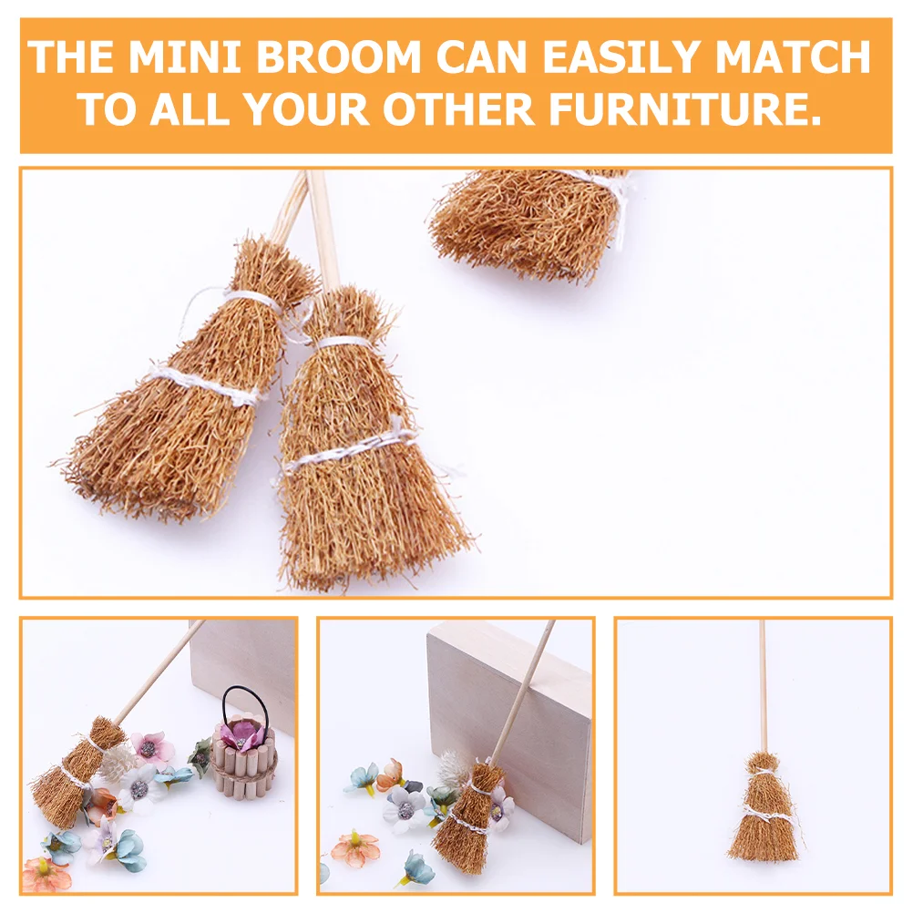 6 шт. домашняя метла мини-ветолы украшение для чистки декор реквизит фотосессии