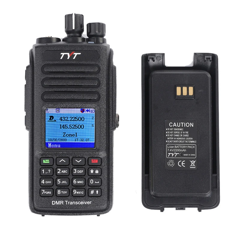 Рация TYT MD-UV390 GPS Опциональная DMR радио Двухдиапазонная VHF/UHF IP67 водонепроницаемая с