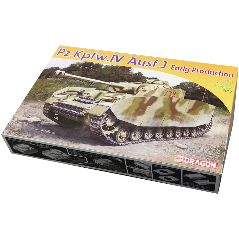 

Hobby Kit DRAGON 7409 1/72 Pz.Kpfw.IV Ausf.J Early Production - Scale model Kit DIY Toy