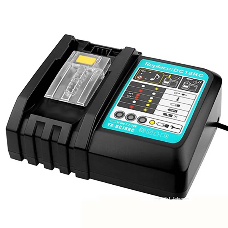 

DC18RC Charger Is Suitable For 18V Makita Battery BL1830 BL1430 BL1840 BL1850 BL1860 BL1890 14.4V 18V 3A Electric Tool Charger