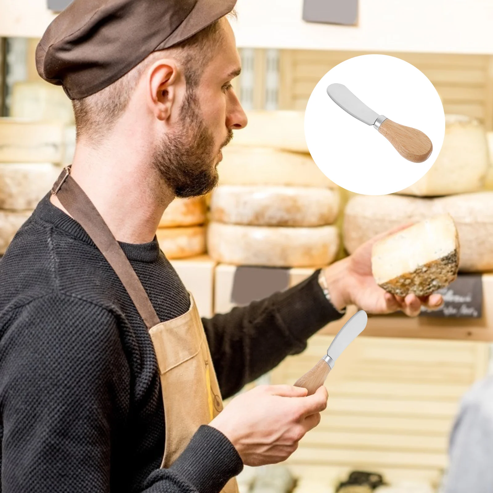 

Spoon Spoons Short Handle Metal Dessert Baby Small Ice Cream Eating Sugar Honey Wooden Dinner Woodsoup Powder Item Cooking Scoop