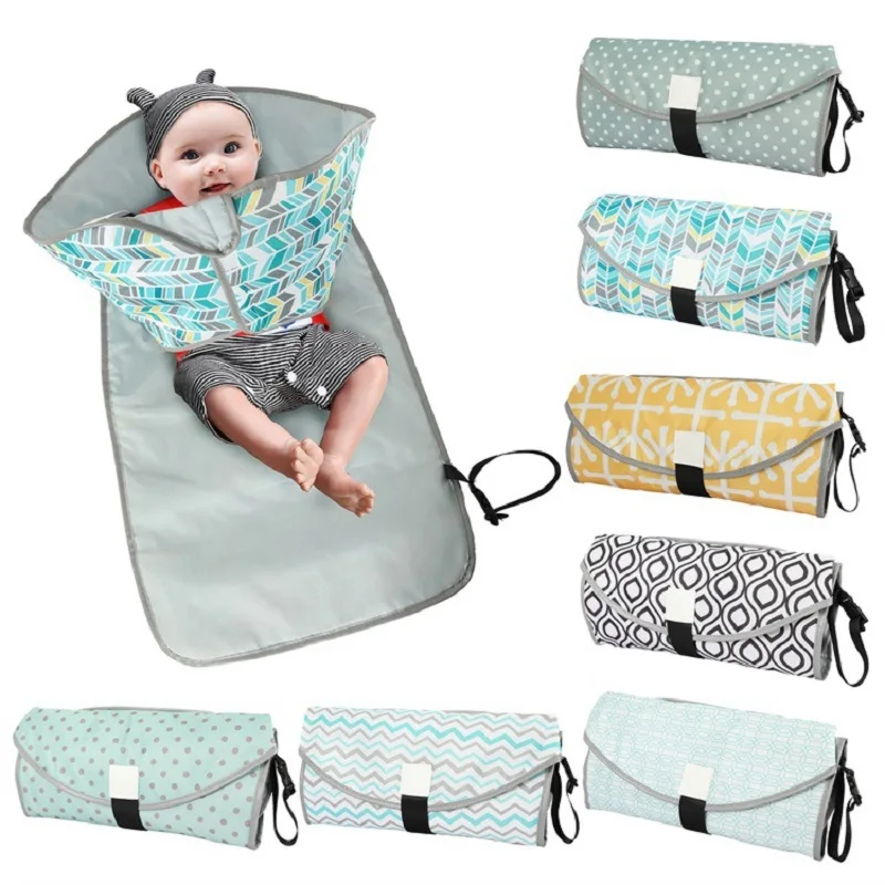 

3-in-1 Multifuctional Baby Changing Mat Waterproof Portable Infant Napping Changing Cover Pads Travel Outdoor Baby Diaper Bag