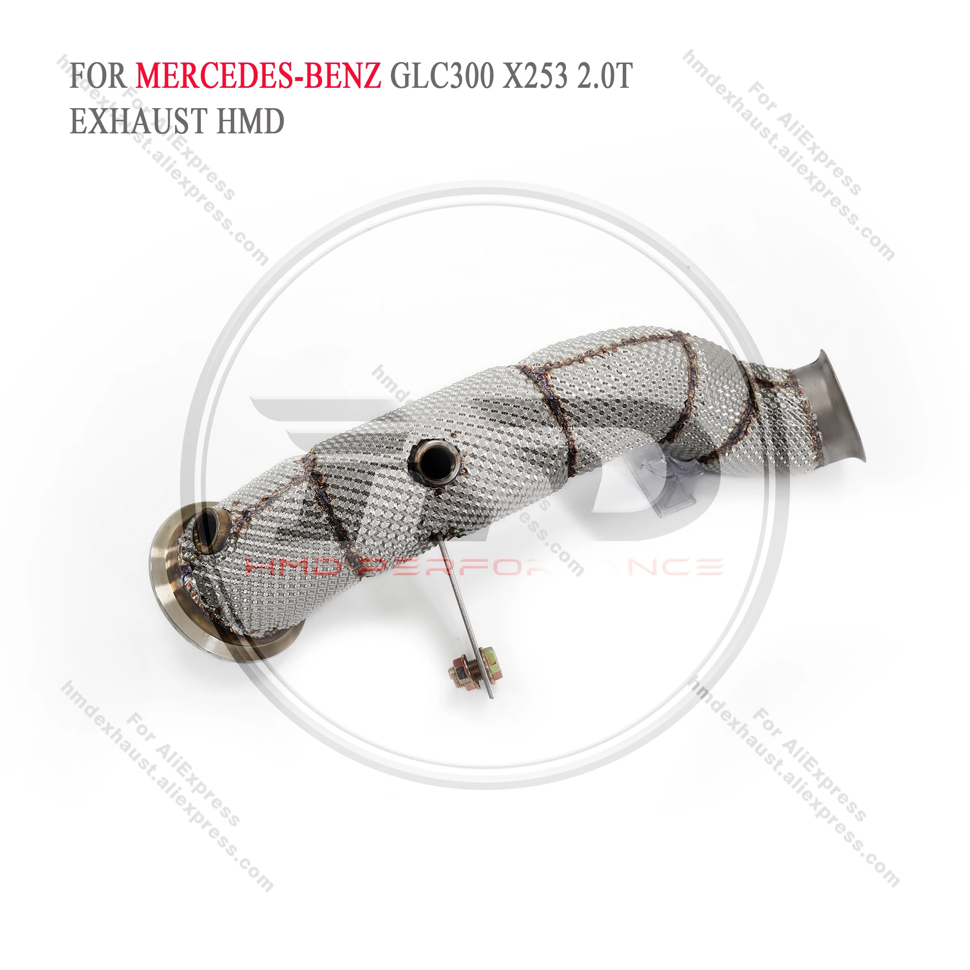 HMD выхлопная система высокая производительность потока труба для Mercedes Benz GLC300 X253 2