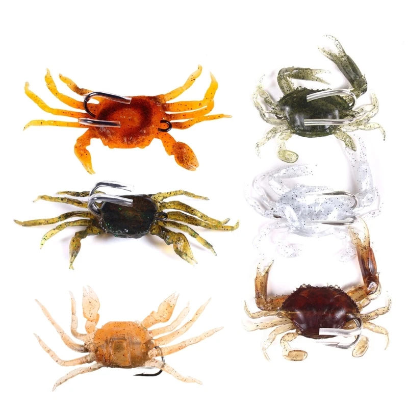 Bionic-Crab силиконовая мягкая приманка искусственная реалистичная рыболовная 8/10 см