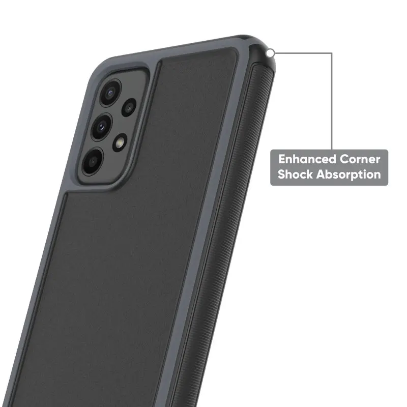 2023 new for Slim Rugged Phone Case for Samsung Galaxy A23 5G - Black/Gray
