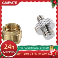 camvate 38 female to 58 male microphone stand holder screw adapter 14 20 male to 38 16 male double ended screw adapter