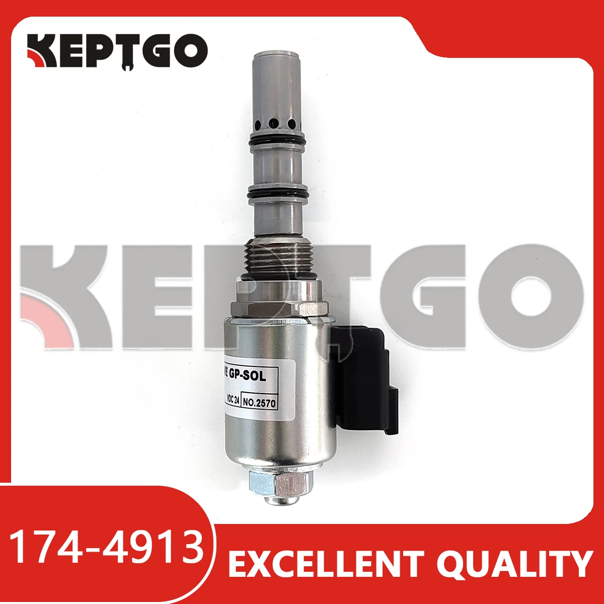 Гидравлический электромагнитный клапан 24 В 174-4913 для Caterpillar CAT 980H 962G 950G 966G 972G 558 522B