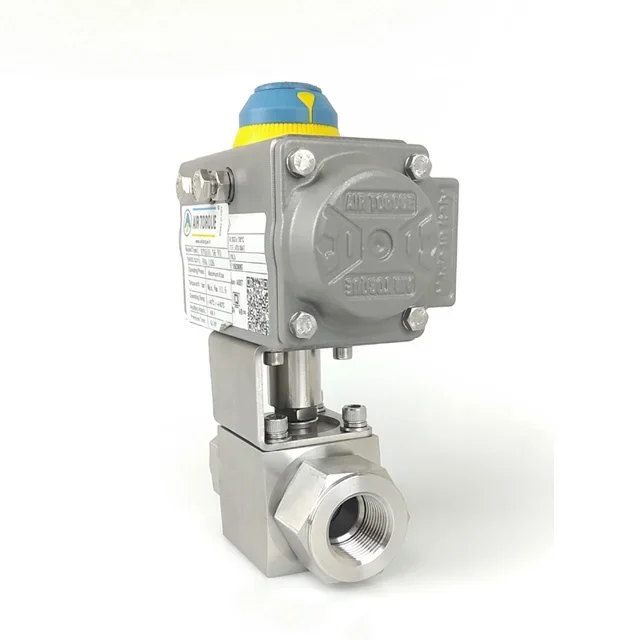 Пневматический Aatuator высокого давления шаровой кран с внутренней резьбой одно