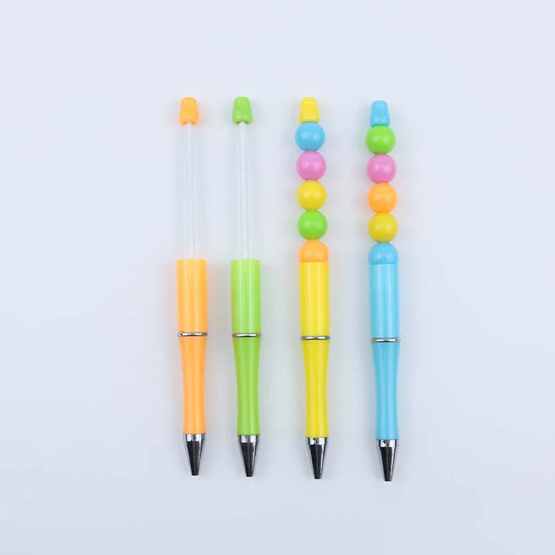 

30pcs/lot Creative Beaded Ballpoint Pen (beads Not Included) Advertising Gift Ballpoint Pen Can Be Customized with Printed Logo