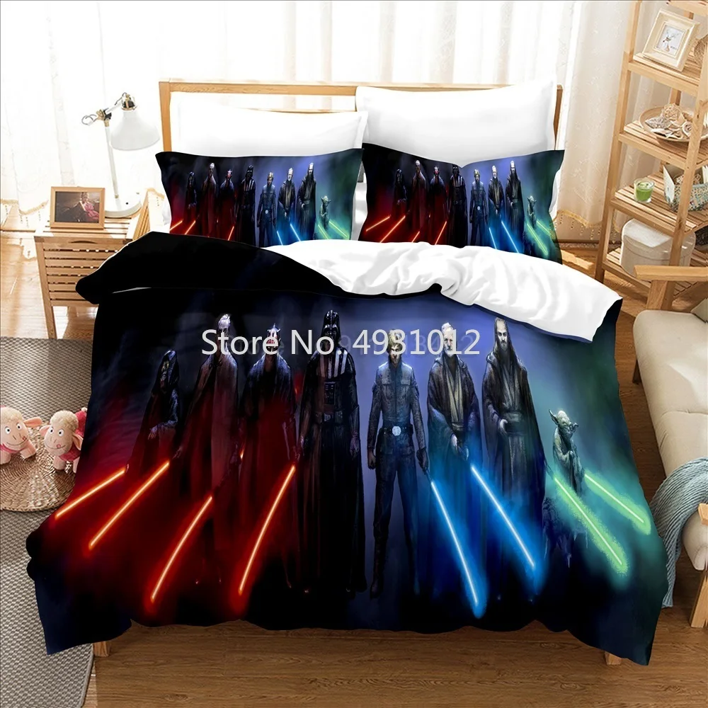 

Disney Twin Full Queen King Size Bedding Set Disney Star-Wars Duvet Cover Set Comforter Cover Pillowcase Home Textile Bedclothes