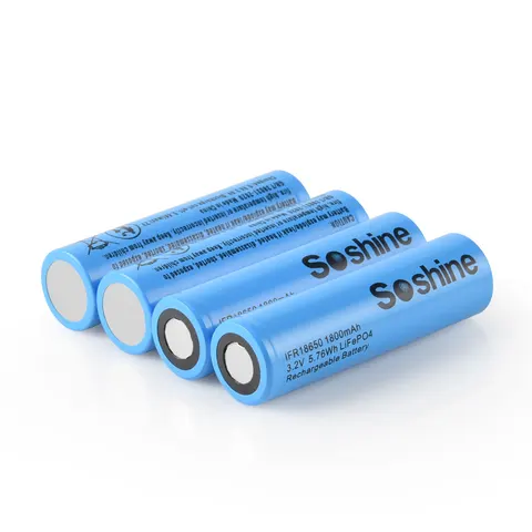 Soshine 18650 LiFePo4 аккумулятор 1800 mAh 3,2 В