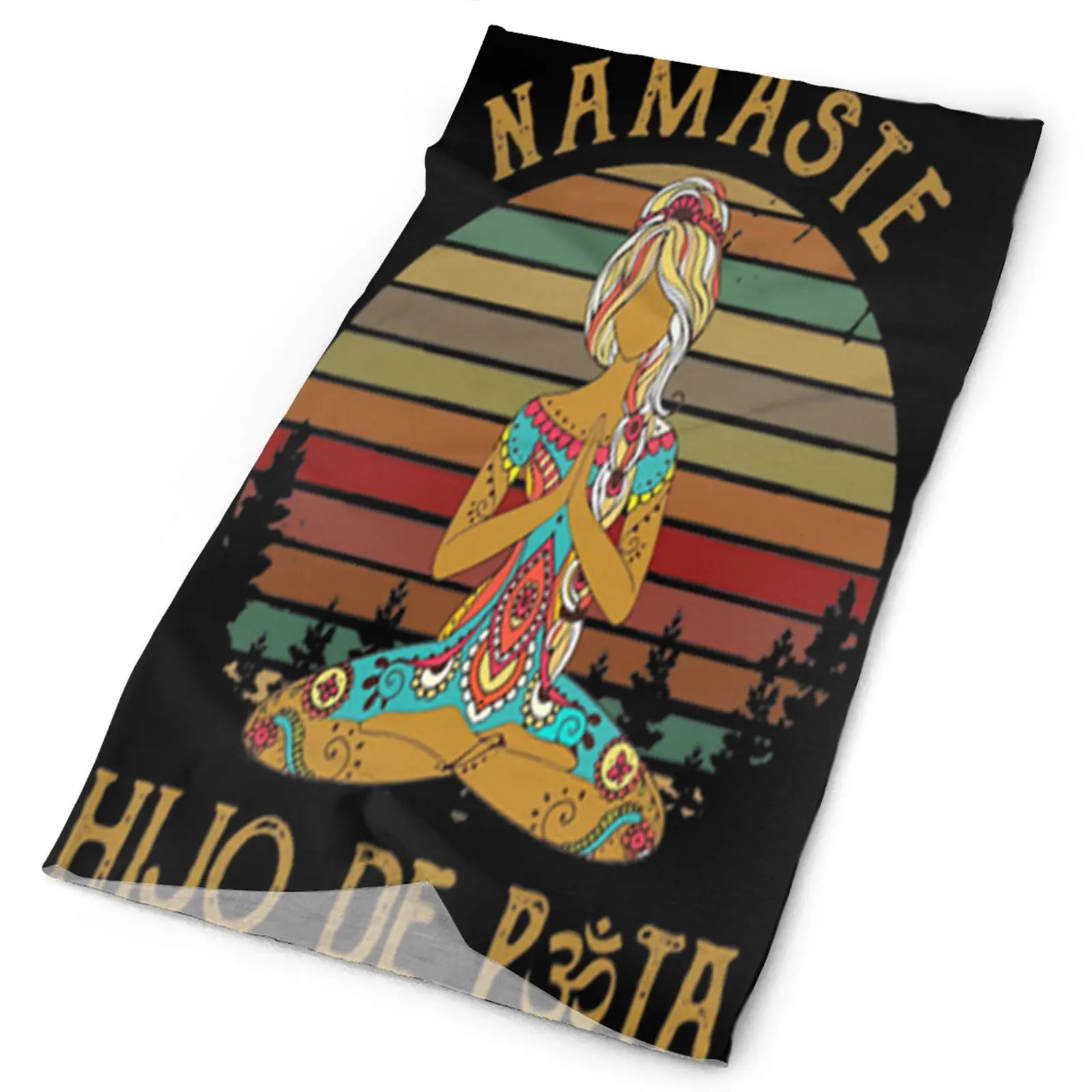 

Namaste Yoga Peace Hijo De Puta Men's Bandana Bandanas Bandana For Snowboard Tissue Tourism Balaclava Hat Face Mask Head Scarf