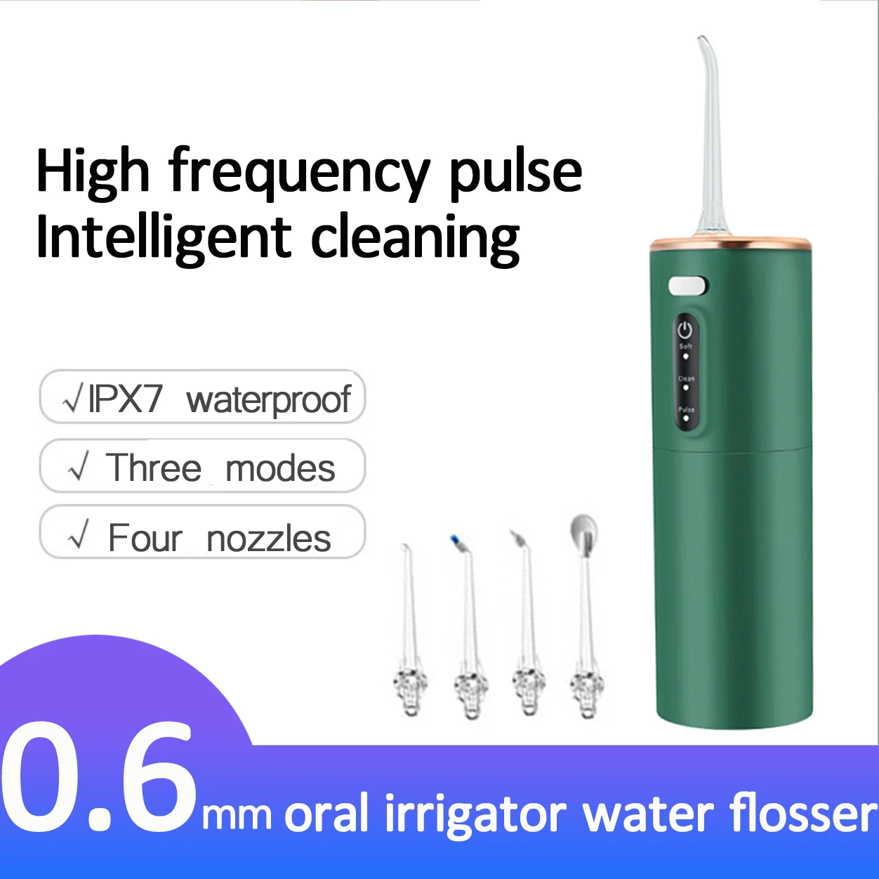 Electric Tooth Cleaner Oral Irrigator Rechargeable Water Jet Teeth Cleaner Whitening Food Grade Dental Teeth Cleaner