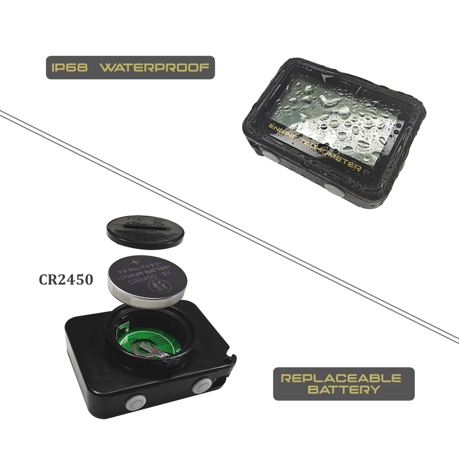 Цифровой тахометр двигателя с большим экраном многофункциональный