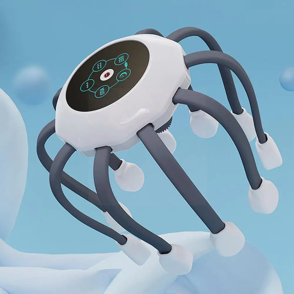 

Electric Octopus Claw Scalp Massager Vibrating Relief Scratcher Massager Relief Stimulation Stress Hair Rechargea I8y5