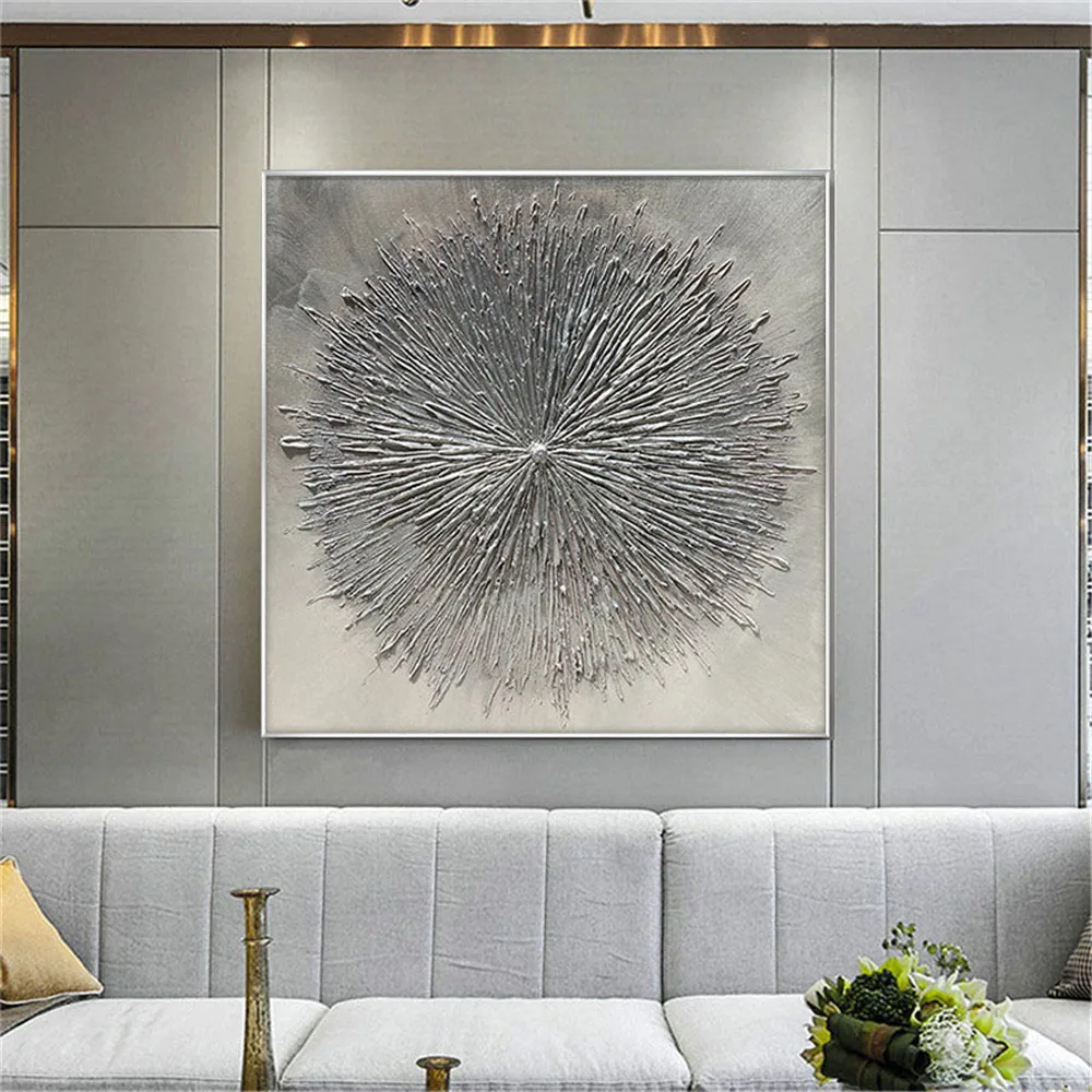 

Wall Flower Handmade Abstract Oil Painting On Canvas Wall Art Modern Home Decoration No Framed