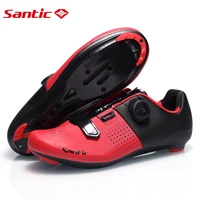 santic road bike shoes unisex professional athletic bicycle sneakers lightweight rotating buckle outdoor cycling locking shoes