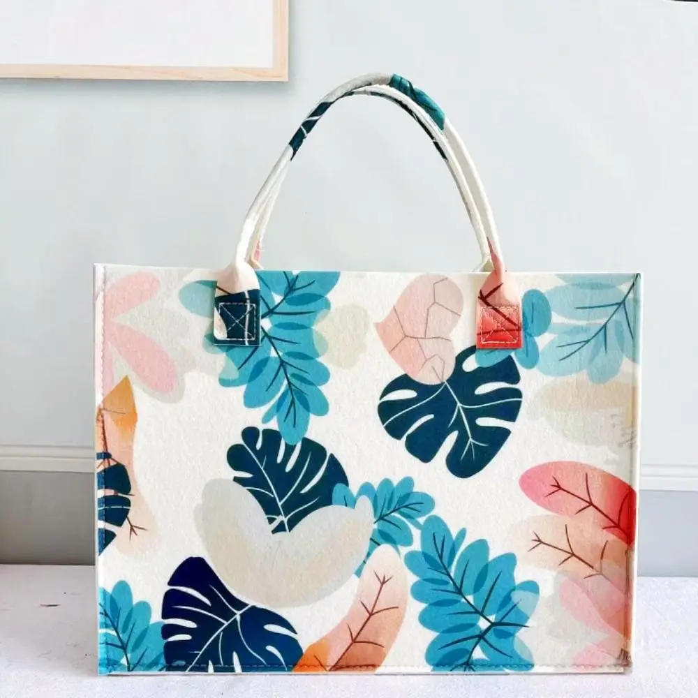 Модная женская фетровая сумка с рисунком масляной живописи Большая