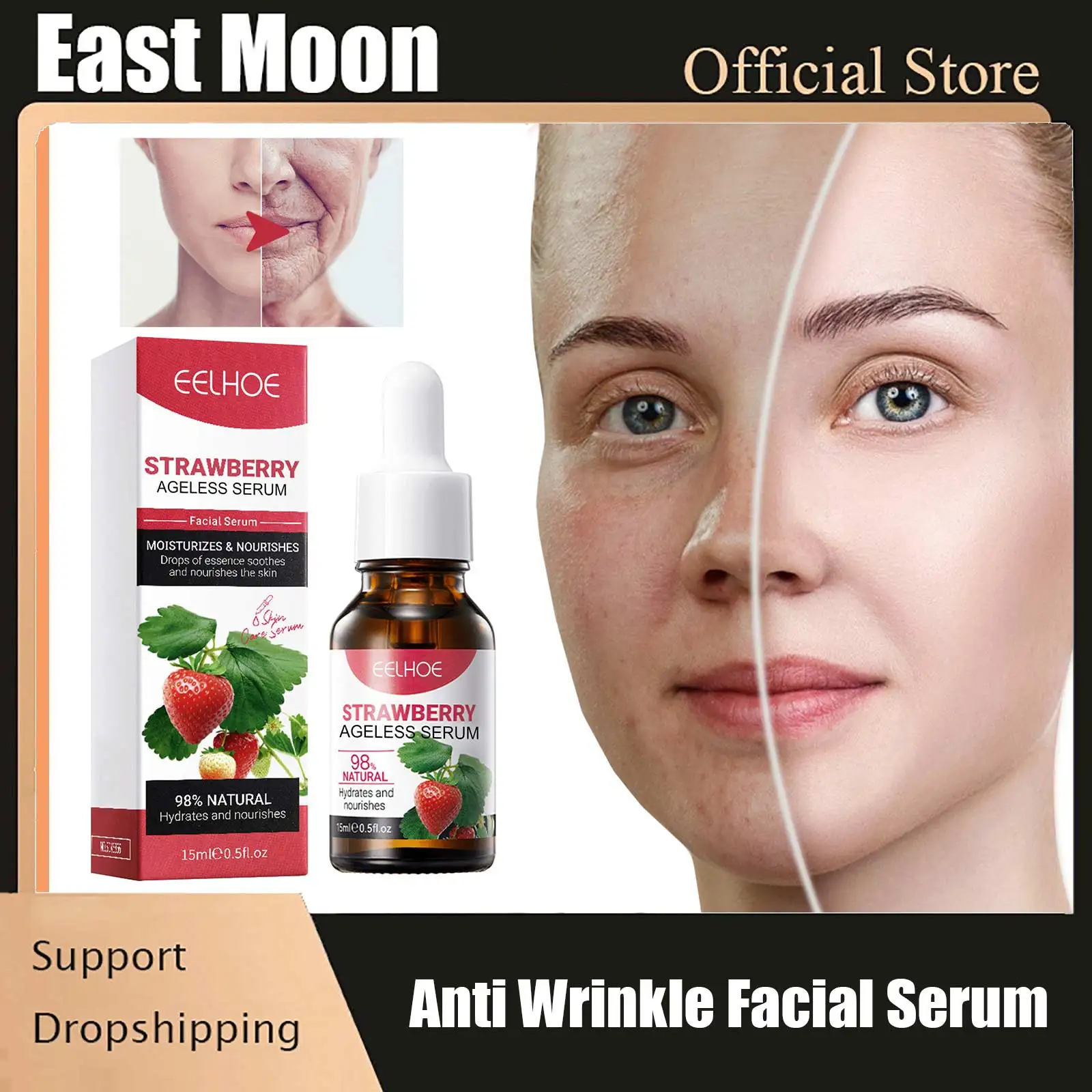 

Anti Wrinkle Facial Serum Face Lift Firm Dark Spots Corrector Fade Fine Lines Booster Moisturizing Essence Anti Aging Skin Care