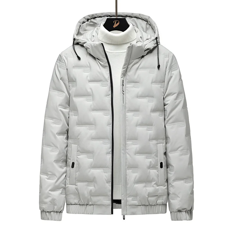Men's Down Jacket Light and Short New Winter Fashion Hooded Coat Handsome Men's Clothing