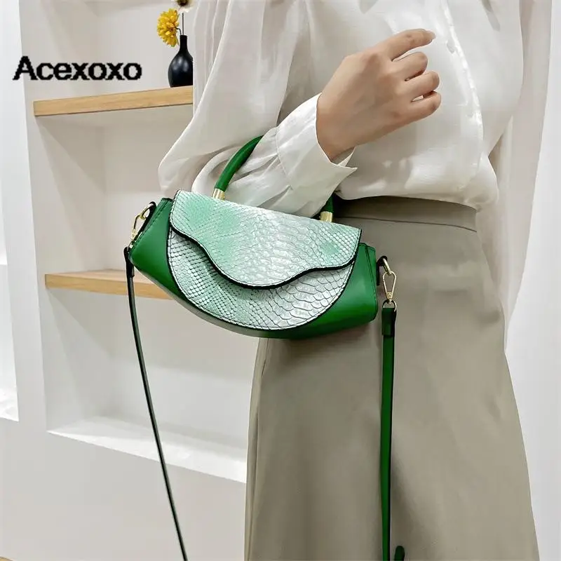 

2023 Europe and the United States new high-quality alligator shoulder handbag trend underarm women's bag
