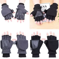 motorcycle cycling gloves half finger motorcycle mens and womens half finger thick touch screen gloves winter fleece