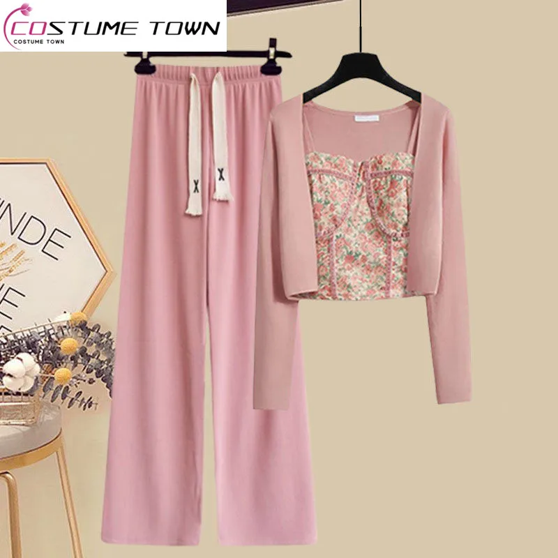 Большой женский летний комплект новинка 2023 тонкий универсальный кардиган на