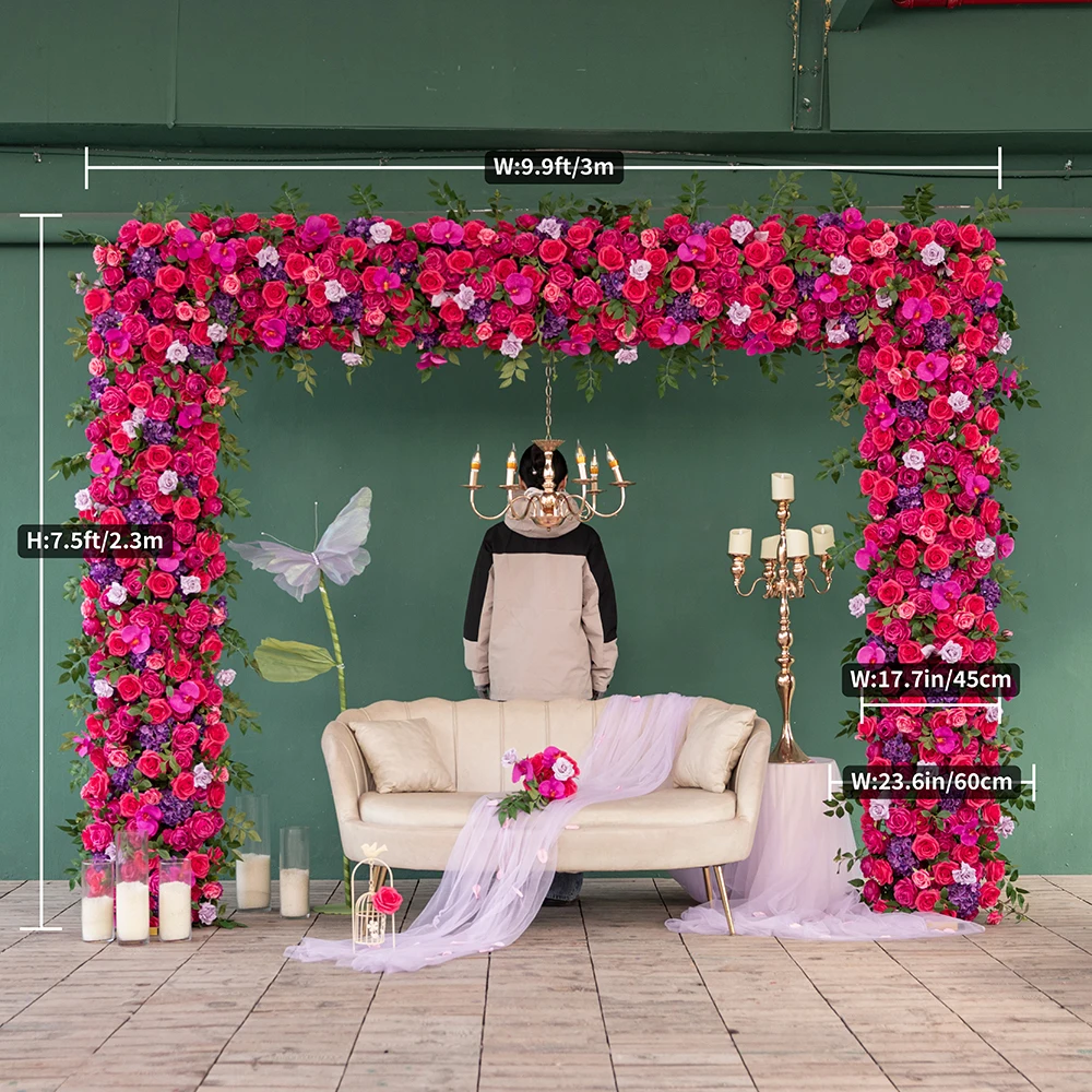 Композиция из искусственных цветов украшение для свадебного мероприятия