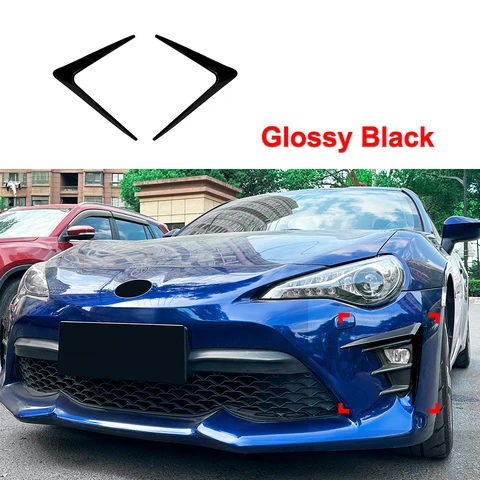 Для Toyota GT86 2017-2020 поздний этап передний ветровой нож спойлер комплект кузова модификация глянцевый черный