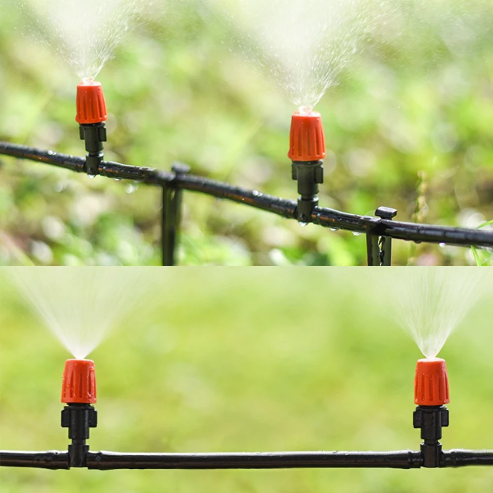 

10PCS Micro Drip Irrigation Plant Self Garden Mist Sprinkler with Atomization Nozzle Water Control Sprayer