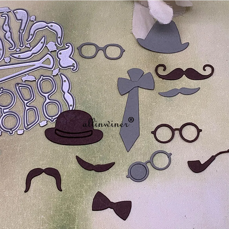 

Gentleman Set Metal Cutting Dies Stencils Die Cut for DIY Scrapbooking Album Paper Card Embossing