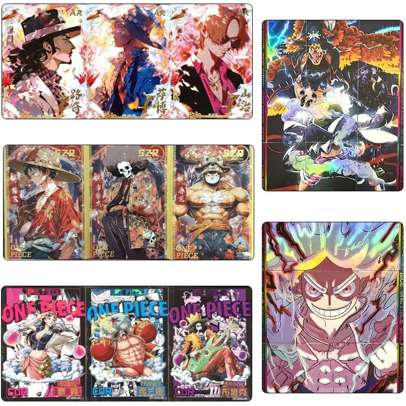 Аниме One Piece Sp Ar Cp Series Luffy Robin Hancock Zoro персонаж Бронзирующая коллекция Flash Card