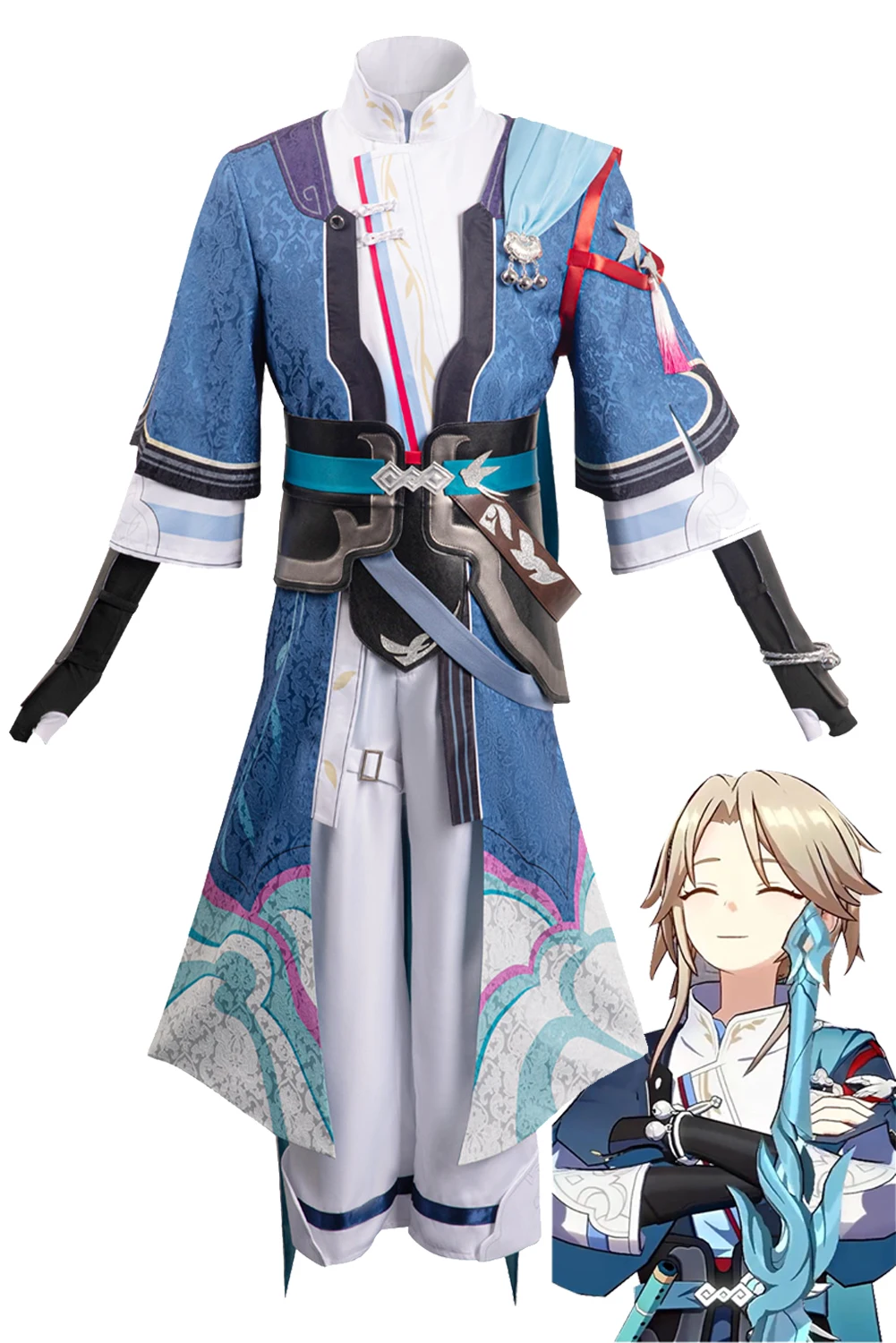 Костюм для косплея из аниме игры Honkai Yanqing мужские Костюмы ролевых игр наряды
