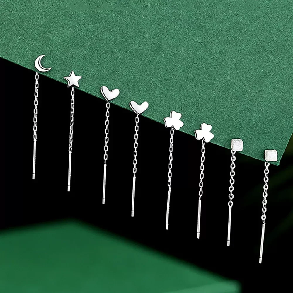 

Minimalist Chain Long Tassel Drop Earring For Women Statement Dangle Earrings Personality Ear Line Jewelry Gift