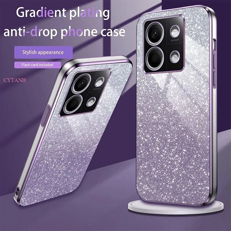 Luxury Gradient Glitter Plating Case for Huawei P40 P60 P50 P30 Pro Art Mate 20 30 40 50 60 Plus Soft Cover