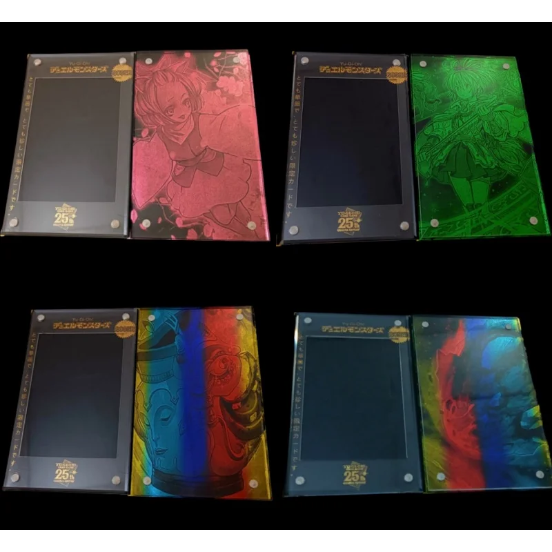 Ю-Ги-О! Карты Кирпич Темный Волшебник Девушка DIY 25th QCSER Позолота Эксклюзивный