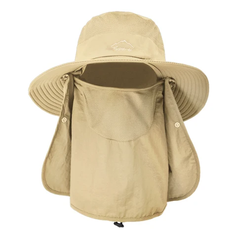 Шляпа от солнца для рыбалки, бримит, шейный откидной Чехол для лица, многофункциональная шляпа для активного отдыха, походов, рыбалки, пляжного оборудования