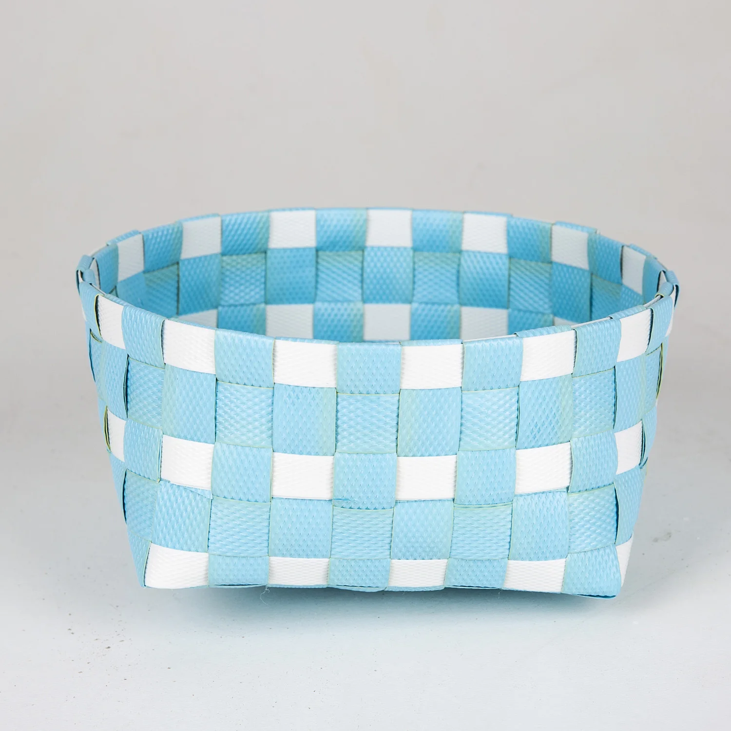 

Veramaya ротанговая плетеная корзина, синий, белый, 18x10 см
