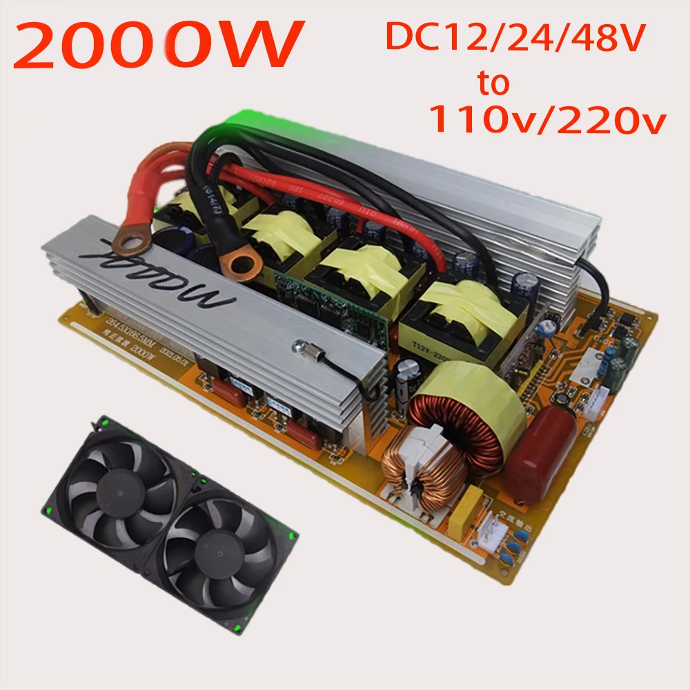 

2000W DC12~24V to110V/220V pure sine wave inverter circuit board 2000W sine wave