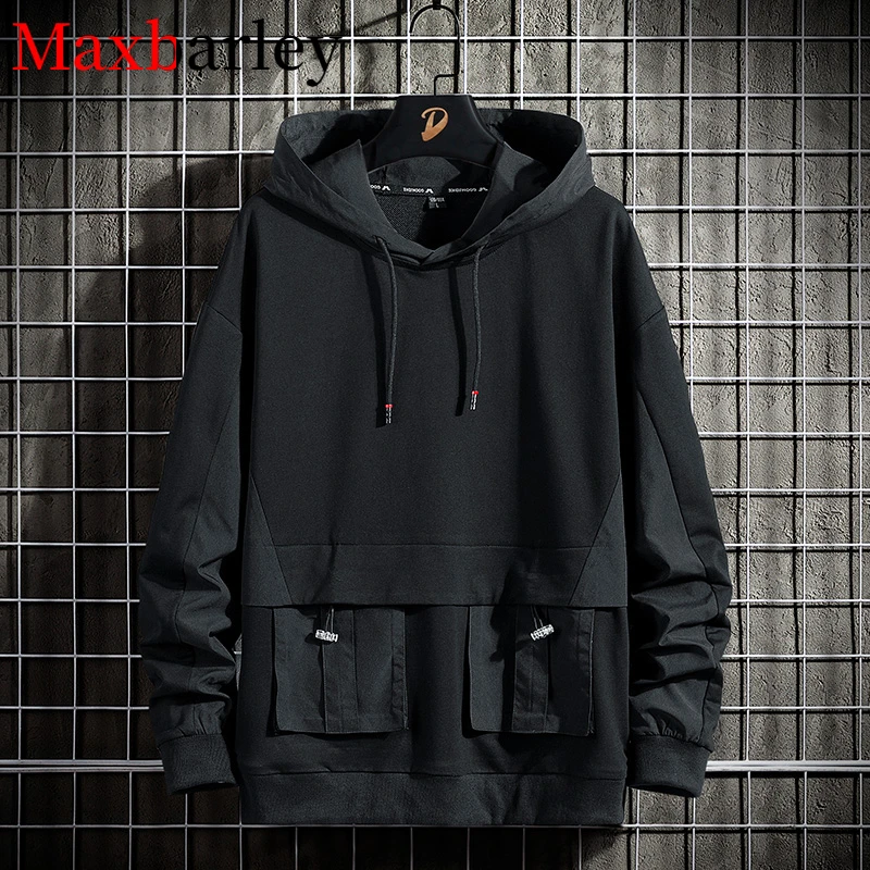

Men Hoodies 68% Cotton 5XL 6XL 7XL 8XL Plus Size Streetwear Hooded Sportswear Sweatshirts Male Black 2022 Spring Autumn Hip Hop