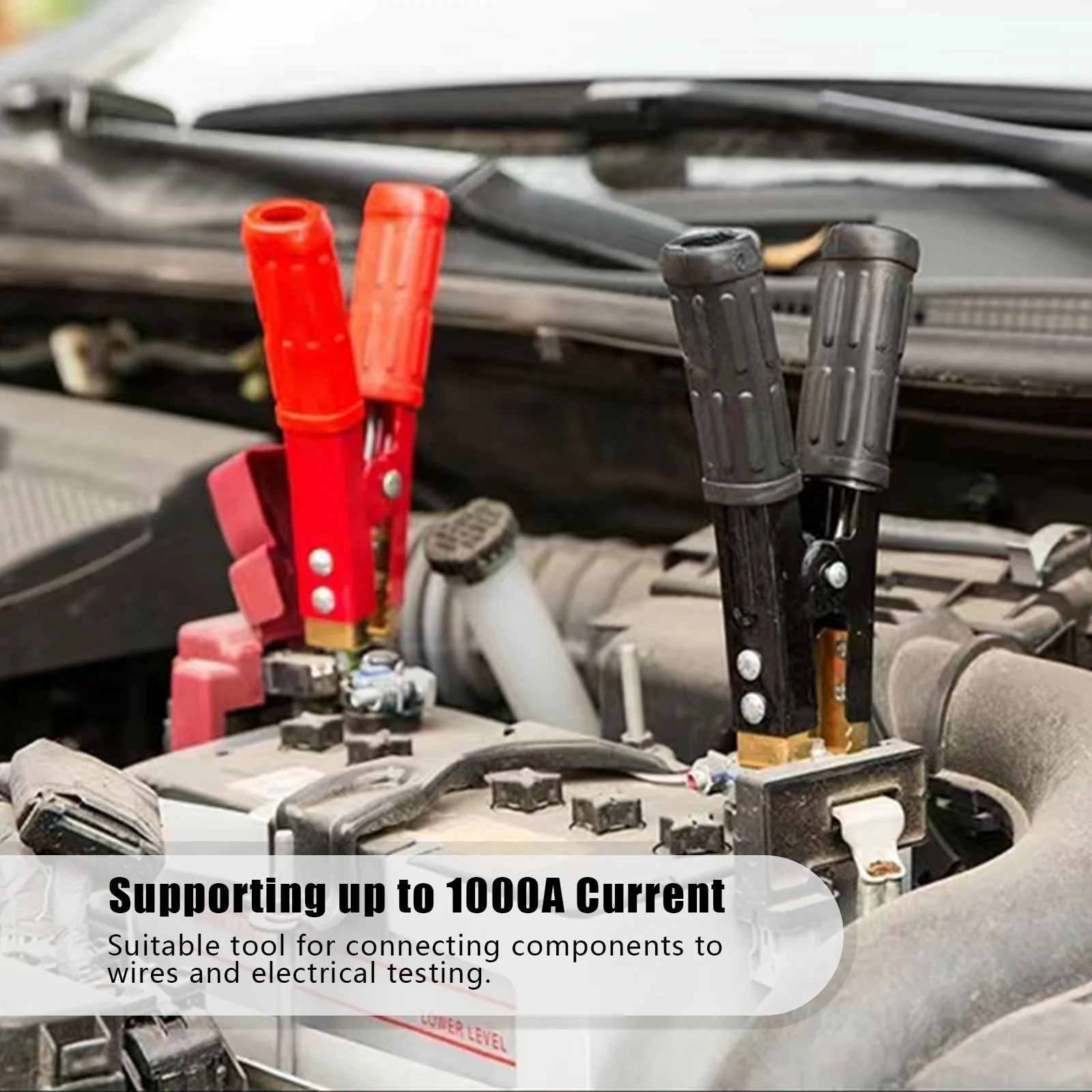 Зажимы типа крокодил большие зажимы для автомобильного аккумулятора 1000 А из