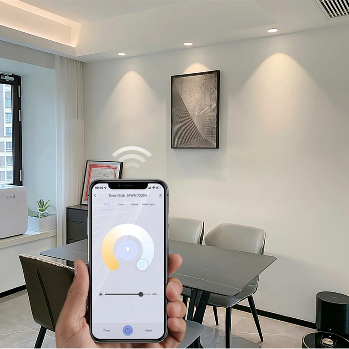 Лампа светодиодная GU10 с Wi-Fi и поддержкой 5 Вт