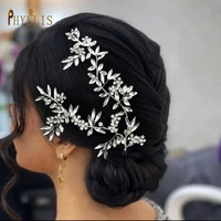 a423 rhinestone bridal headpiece wedding hair accessories for women tiara bride headwear bridesmaid headband flower head jewelry