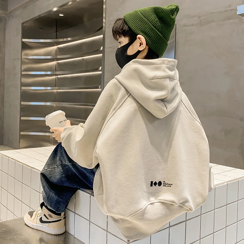 Весенне-осенний хлопковый свитшот на молнии для мальчиков куртки школьная