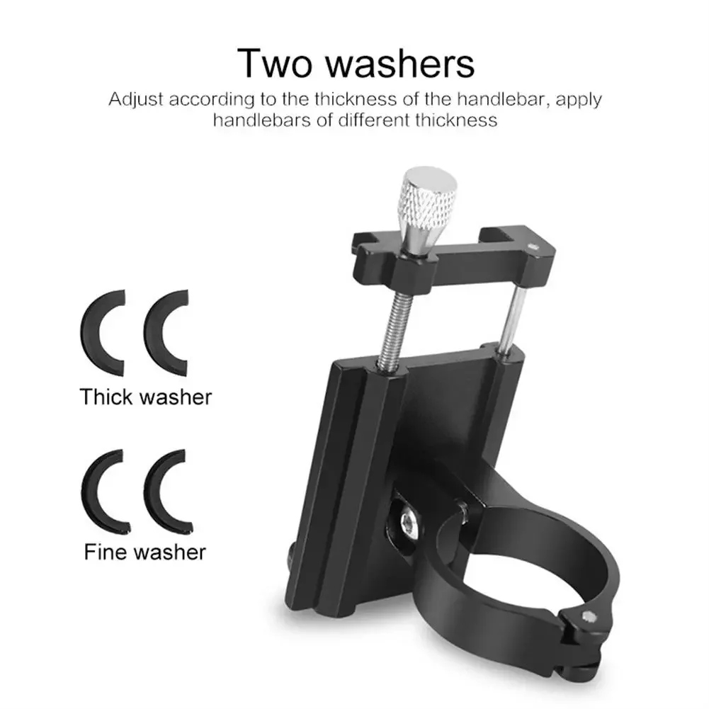 

PhonesAluminum Alloy Bicycle Mobile Bracket Universal Bike Cell Phone Stand Holder For 3.5-6.2 Inches Smartphones Accessories
