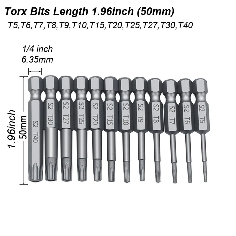 

Набор отверток Torx atooltour из сплава стали T6-T40