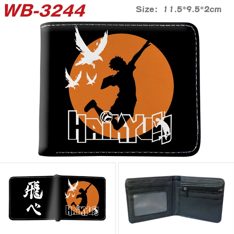 E-Mell Haikyuu Shoyo Hinata Tobio Kageyama Oikawa Tooru Kozume Kenma Kotaro Bokuto Two Folded Short Wallet
