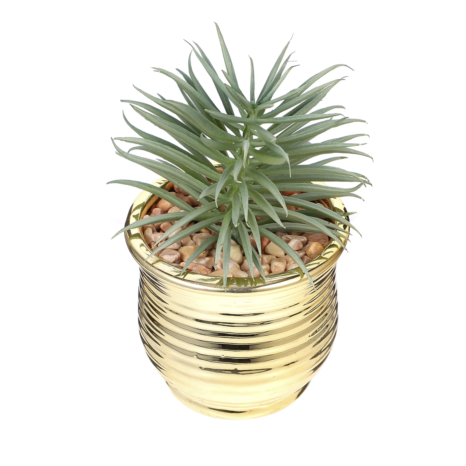 

1pc Artificial Decoration Ceramic Planterartificial Potted Pineapple Decor
